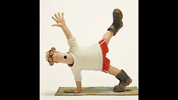 Farmer Yoga Side Plank Fart Shaun The Sheep Shorts Anime Animation Funny Comedy Fun Art 