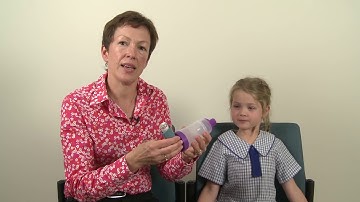 Aiming for Asthma Improvement: Using a spacer for a school-aged child in Nepali.