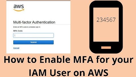 AWS Enabling MFA using IAM