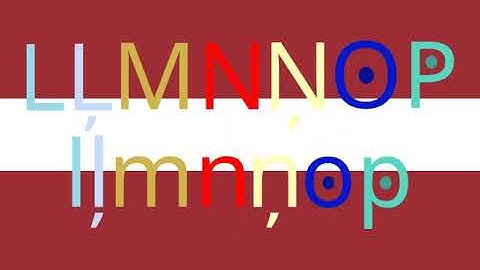 Latvian Alphabet Song