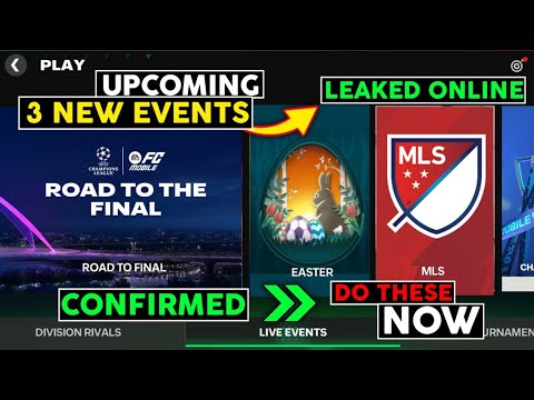 NEW 3 UPCOMING CONFIRMED EVENTS IN FC MOBILE 🤩 ALL THE DETAILS ABOUT THIS EVENT | F2P REWARDS &amp; MORE