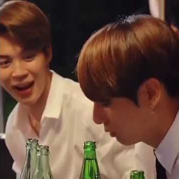 Jungkook aegyo when his Saliva drops on Jimin drinks....😂😅😅