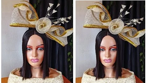 HOW TO MAKE BIG BOW CRINOLINE FASCINATOR - CRINOLINE FASCINATOR TUTORIAL FOR BEGINNERS