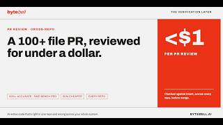 Bytebell platform doing the PR review with the help of its verification layer.