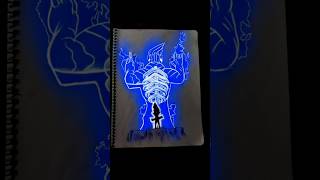 Madara Uchiha X Susanoo drawing with glowing effects#animeeart #madarauchiha #naruto #anime drawing
