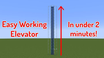 Minecraft: SIMPLEST Working Elevator (1 Minute Tutorial!)
