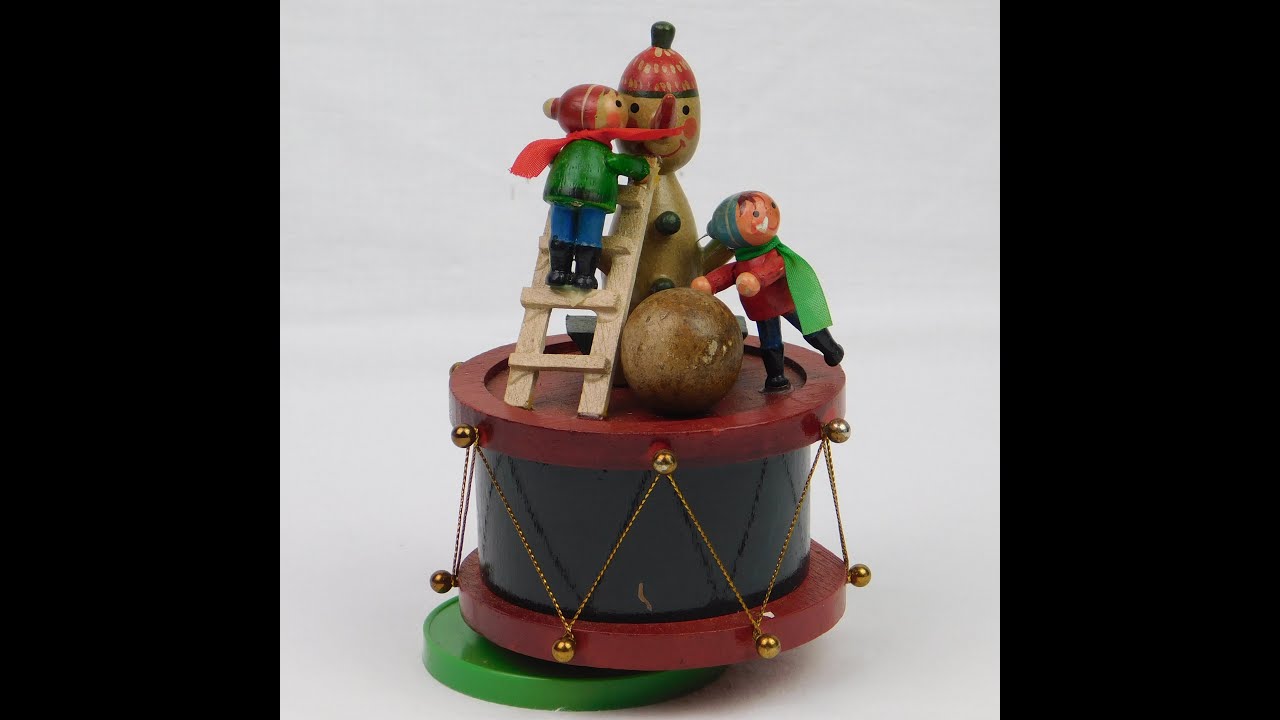 Watch Vintage Wood Revolving Christmas Music Box 6" Snowman Scene Plays White Christmas Holiday Decor on YouTube Watch Vintage Wood Revolving Christmas Music Box 6" Snowman Scene Plays White Christmas Holiday Decor on YouTube