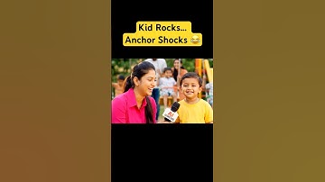 Kids Rocks… Anchor Shocks! 😂 Telugu Funny Interview | Telugu comedy AI video #shortsfeed