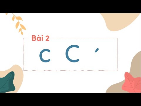 Video Bài 2: c C, dấu sắc - Tiếng Việt lớp 1 [OLM.VN] - YouTube