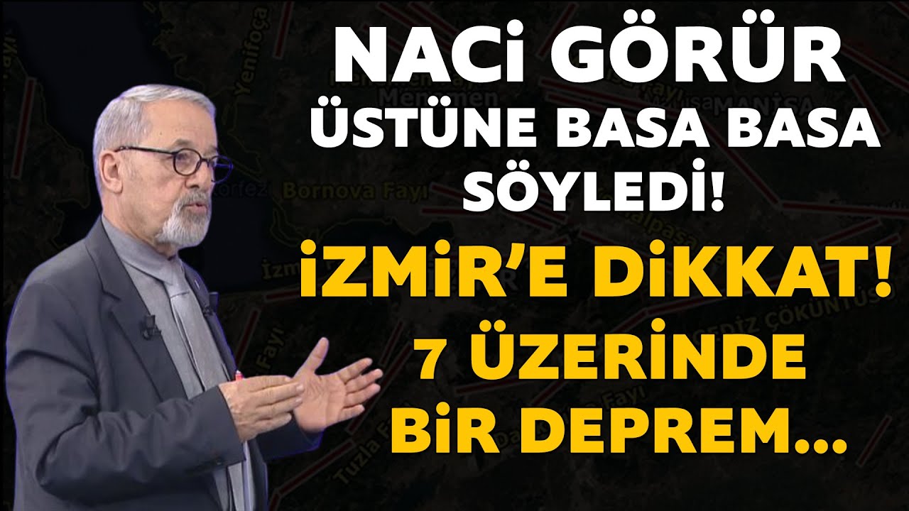 ⁣İzmir fayına dikkat! 7 üzerinde bir deprem...Naci Görür'den önemli uyarı!