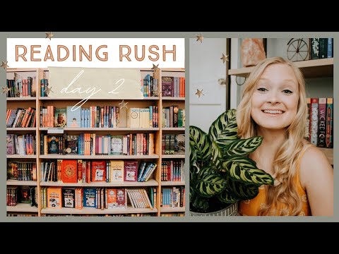 READING RUSH DAY 2 ✨ | q & a, grocery haul & bookstore browsing!