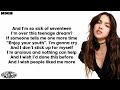 Olivia Rodrigo Brutal Clean Lyrics
