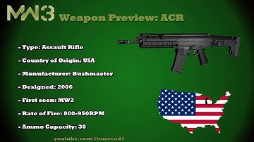 MW3 Guns - ACR (MW3 Weapons previews) Part 13