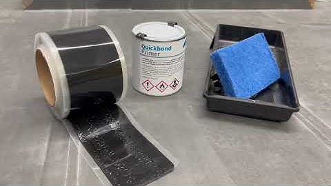 Sealing EPDM Rubber Membrane seams using QuickBond Seam Tape