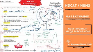 MDCAT | Most Important MCQS on Gaseous Exchange | Human Respiratory System | Transport of Gases