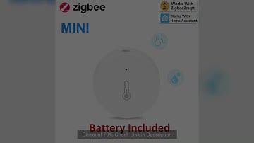 Haozee Zigbee 3.0 Temperature And Humidity Sensor Remote Monitor By Smart Life APP Battery Powered W