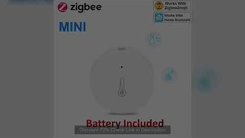 Haozee Zigbee 3.0 Temperature And Humidity Sensor Remote Monitor By Smart Life APP Battery Powered W
