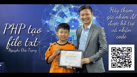 Chủ đề PHP với txt :  Php tạo file txt - Nguyễn Đức Trọng IT