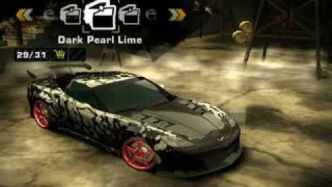 NFS Most Wanted- Tuning Corvette C6