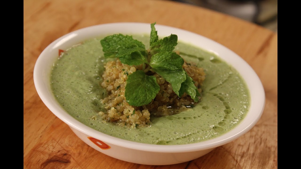 Cold Cucumber Soup With Quinoa