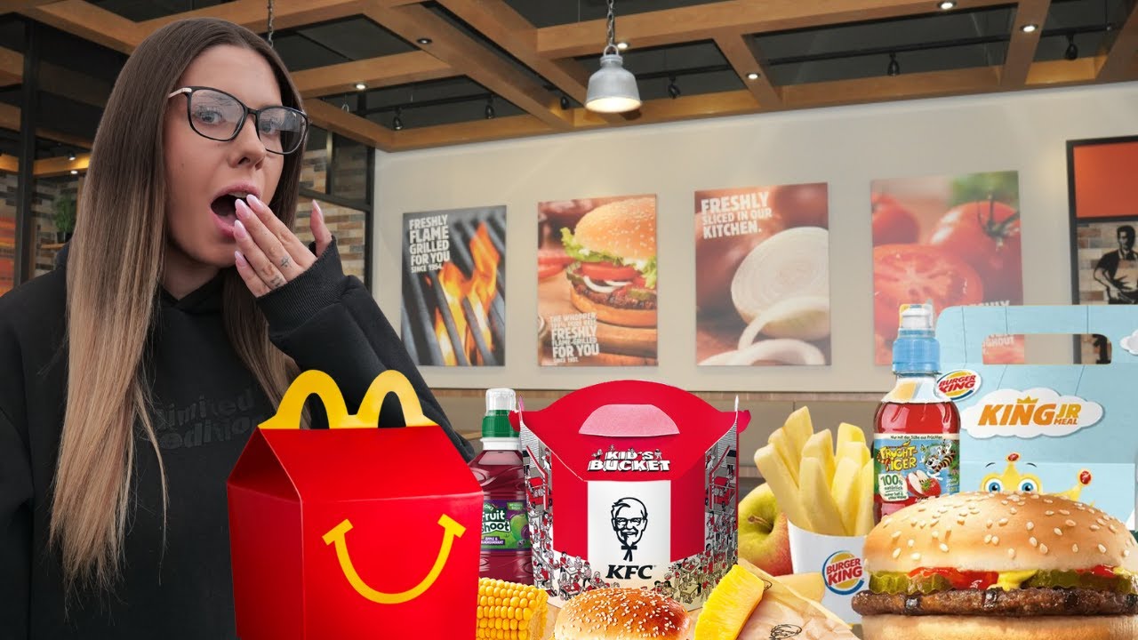 Only Eating FAST FOOD Kids Meals For 24 HOURS!