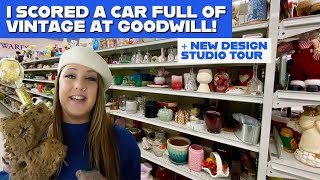 A WEEKEND SHOPPING GOODWILL! + PNW Vintage Shopping + New Design Studio Updated Tour!