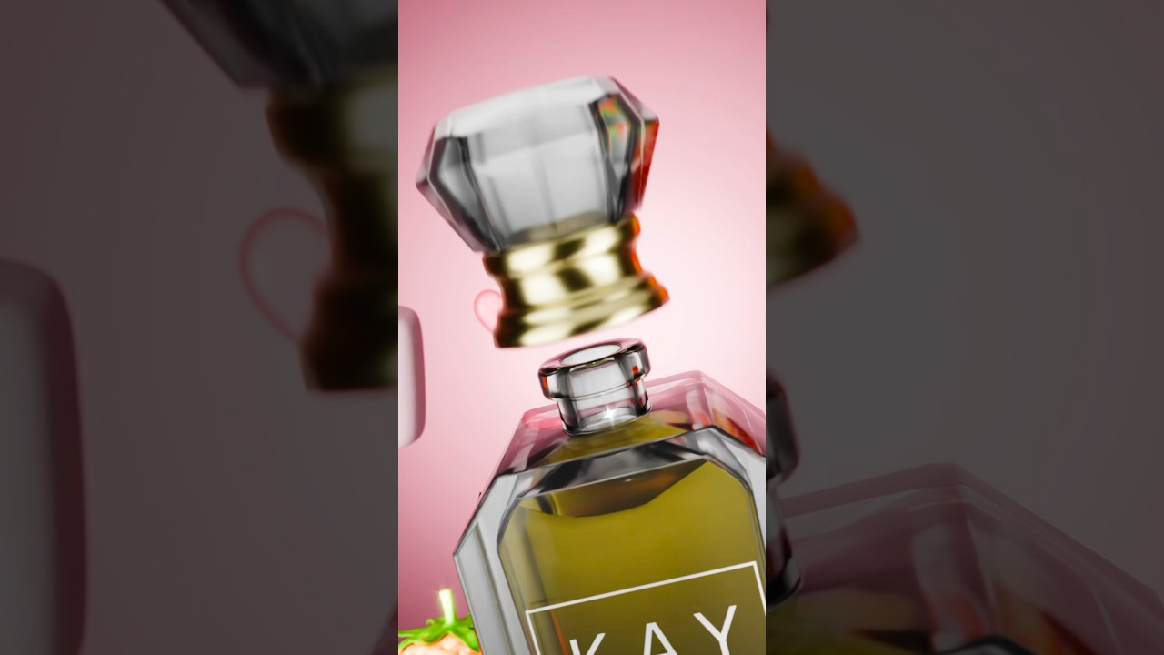 I saw @kayali ‘s Marshmallow Candy Mini Duo perfume set and had to turn it into a 3D animation 🤩