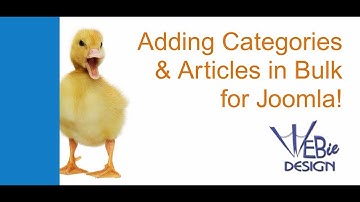 Add Articles and Categories in Bulk with Joomla