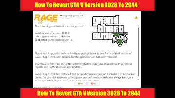 Revert GTA V Version 3028 To 2944 | GTA 5 Update Fixed | #lspdfr
