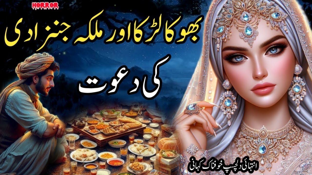 Bhooka Larka Aur Malika Jinzadi Ki Dawat | Urdu Horror Islamic Story 