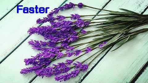 ABC TV | How To Make Lavender Paper flower From Crepe Paper #3 (Faster) - Craft Tutorial
