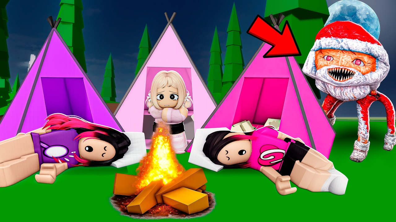 ERA PRA SER UMA NOITE DE ACAMPAMENTO, MAS O GOGO GOO GOO GAGA ESTAVA NOS OBSERVANDO! (Brookhaven)