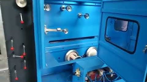 Fine copper wire drawing and annealing machine with double bobbin auto change take up