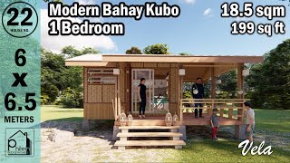 تايني باهاي كوبو | 18.5 متر مربع. غرفة نوم واحدة حديثة باهاي كوبو | تصميم منزل أماكان الحديث