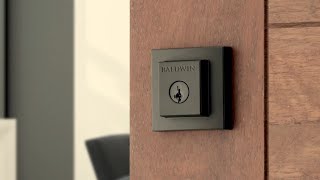 Spyglass Matte Black Door Hardware (with Microban) - Baldwin Prestige Series