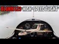 Blanik L23  2min high-speed flight  (incl rain)  /  Glider low pass at VNE over water onboard HD