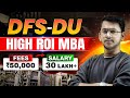 MBA Under ₹50K with High Placements 🔥 | DFS DU MBA Selection Process &amp; Weightage | High ROI MBA 2026