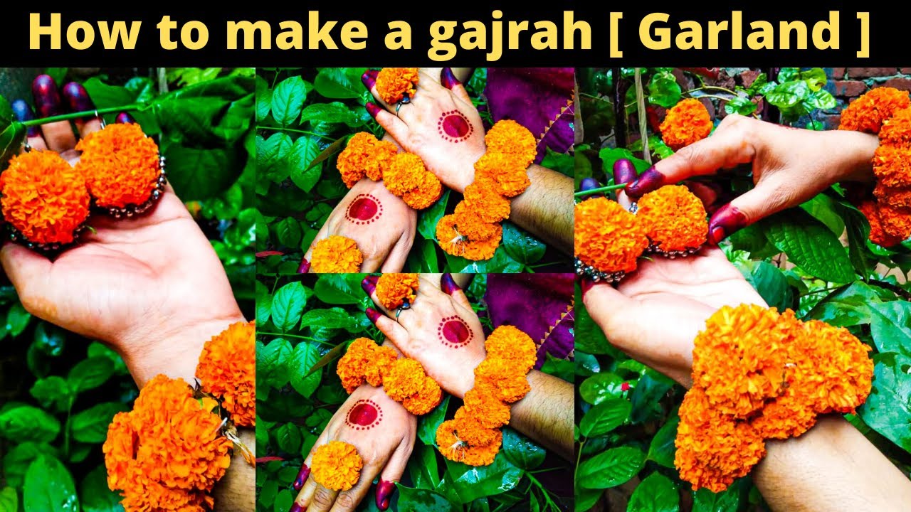 How to make garland (Gajra) flowers gajra [ Garland ] How to make a