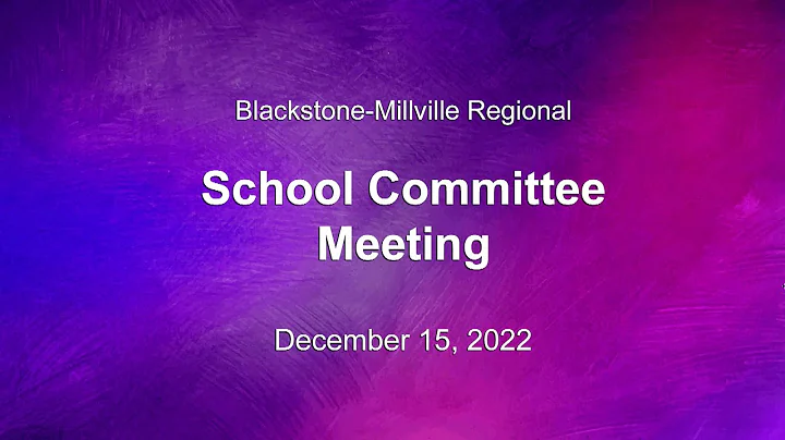 BMR School Committee - December 15, 2022