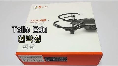텔로에듀 개봉기(DJI Tello vs Tello edu : what