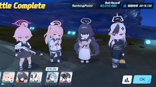 【ブルアカ】総力戦 ペロロジラ torment 1凸 score:40,016,480