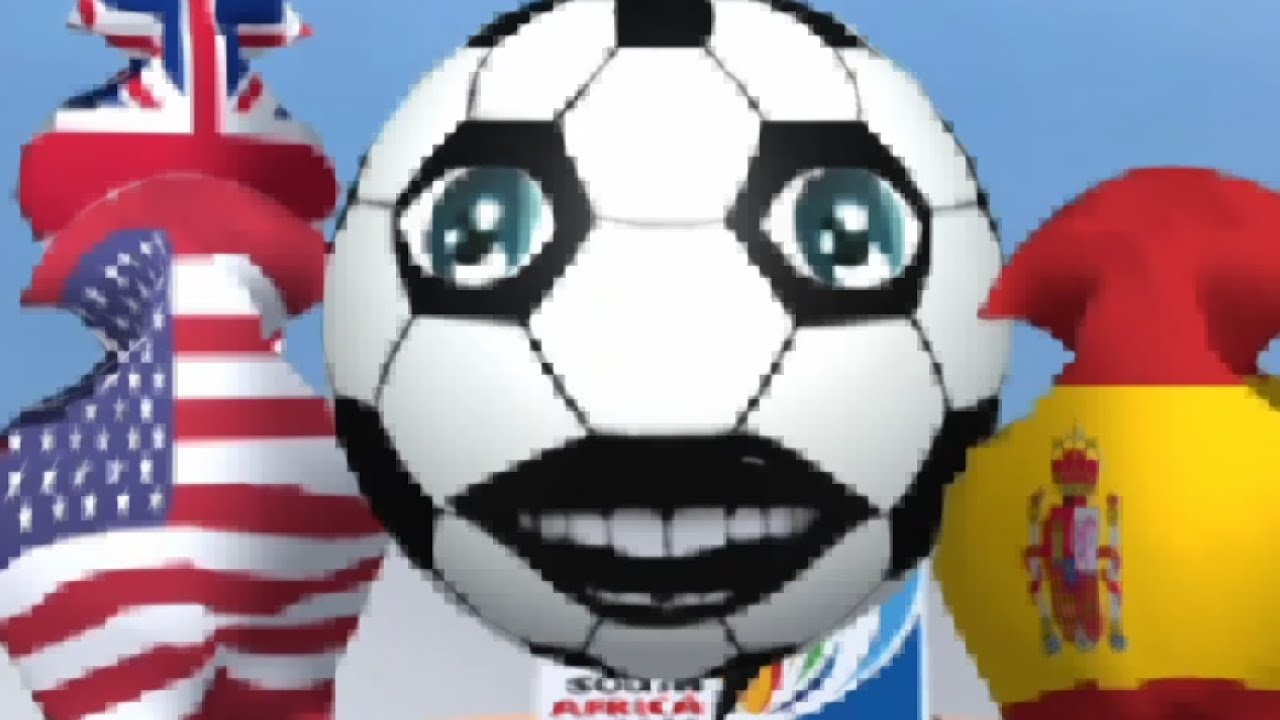 World Cup 2010 Wavin' Flags & Singing Soccerballs Animated Clip
