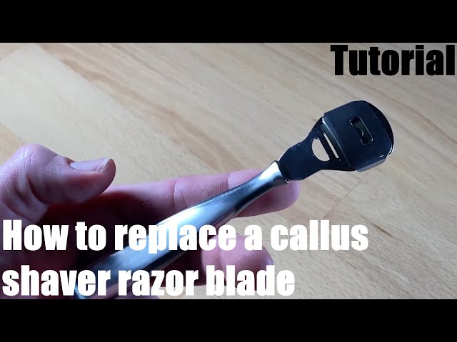How to replace a callus shaver razor blade assembling DIY 