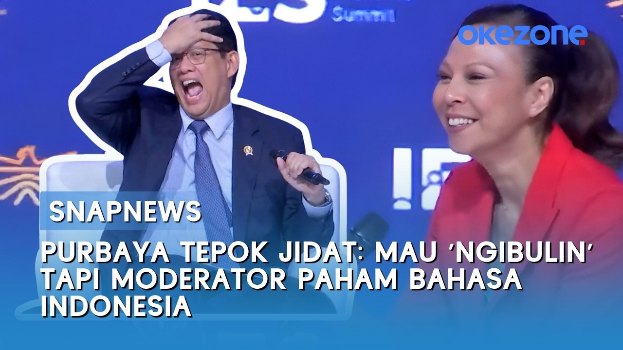 Momen Kocak Purbaya Bercanda Pakai Bahasa Indonesia, Moderator Ternyata Paham