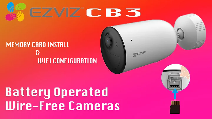 EZVIZ CB3 Battery camera Wifi Mobile app configuration & Memory card installation