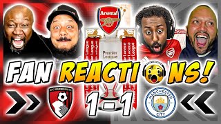 Arsenal Fans GO WILD 🍾 to WINNING THE PREMIER LEAGUE!🏆 | Bournemouth 1-1 Man City