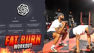 Using Chat GPT for free FAT BURNING workouts