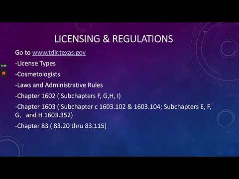 Esty TDLR Licensing & Regulations