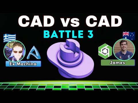 CAD vs CAD Speedmodeling TOURNAMENT! - ALIBRE vs Onshape - Match 1 Battle 3 thumbnail
