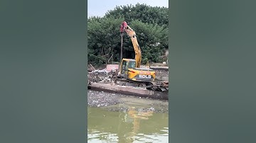Most Satisfying 😱 Excavator Operation 🚜🔥🏨 | Ep 70 #Excavator #Shorts